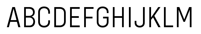 Config Condensed Light Font UPPERCASE