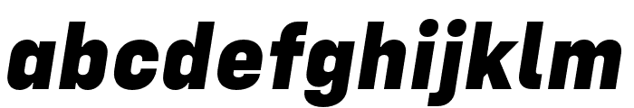 Config ExtraBold Italic Font LOWERCASE