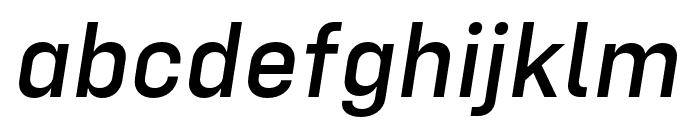 Config Medium Italic Font LOWERCASE