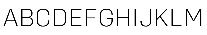 Config Rounded ExtraLight Font UPPERCASE
