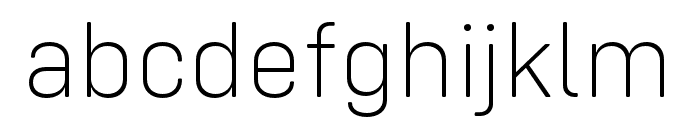 Config Rounded ExtraLight Font LOWERCASE