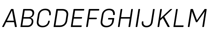 Config Rounded Light Italic Font UPPERCASE