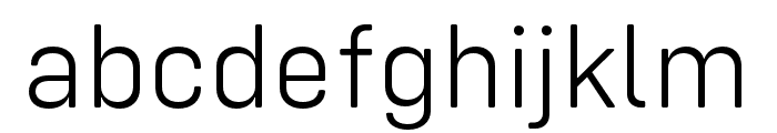 Config Rounded Light Font LOWERCASE