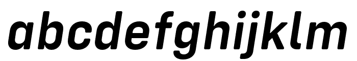Config Rounded SemiBold Italic Font LOWERCASE