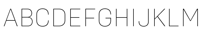 Config Rounded Thin Font UPPERCASE