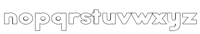 Crux Outline Font LOWERCASE