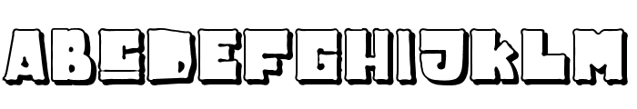 Cuppakabra Shadow Font LOWERCASE