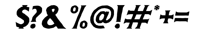DeadheadRough-Italic Font OTHER CHARS