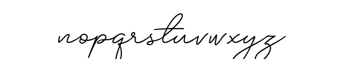 Dellux Script Font LOWERCASE