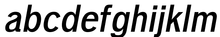 Deron Bold Italic Font LOWERCASE