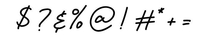 Designer Signature Font OTHER CHARS