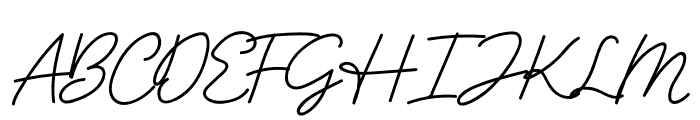Designer Signature Font UPPERCASE