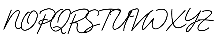 Designer Signature Font UPPERCASE