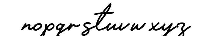 Designer Signature Font LOWERCASE