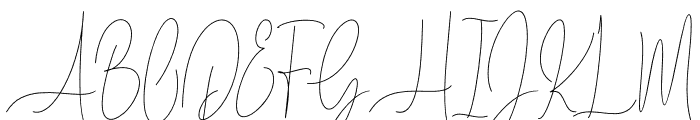 Diamante Signature Font UPPERCASE