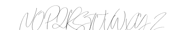 Emmylou Signature ExtraLight Sl Font UPPERCASE