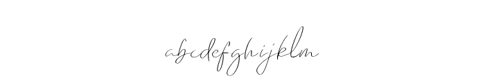 Emmylou Signature ExtraLight Sl Font LOWERCASE