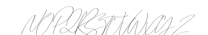 Emmylou Signature ExtraLight X Sl Font UPPERCASE