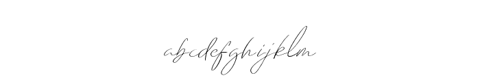 Emmylou Signature ExtraLight X Sl Font LOWERCASE