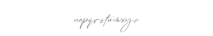 Emmylou Signature ExtraLight X Sl Font LOWERCASE