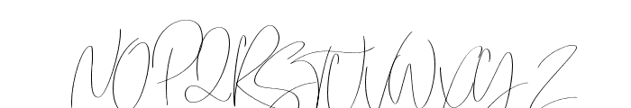 Emmylou Signature ExtraLight Font UPPERCASE