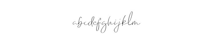 Emmylou Signature ExtraLight Font LOWERCASE