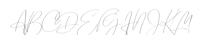 Emmylou Signature Thin Sl Font UPPERCASE