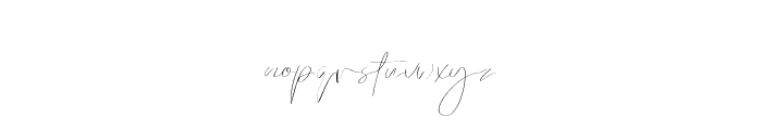 Emmylou Signature Thin Sl Font LOWERCASE