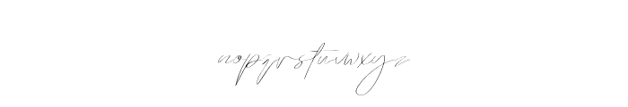 Emmylou Signature Thin X Sl Font LOWERCASE