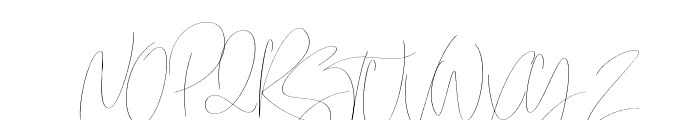 Emmylou Signature Thin Font UPPERCASE