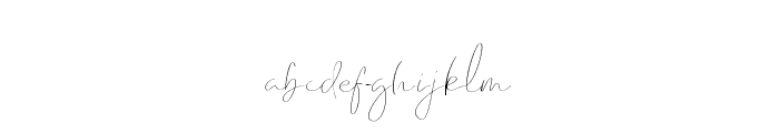 Emmylou Signature Thin Font LOWERCASE