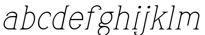 Erora.Italic Font LOWERCASE