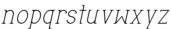 Erora.Italic Font LOWERCASE