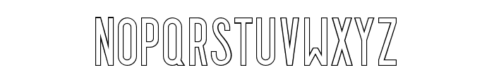 Espresso Outline Font LOWERCASE