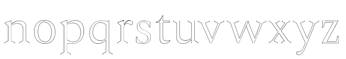 Ethan-Outline Font LOWERCASE