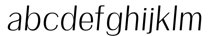 Etheline Sans Oblique Font LOWERCASE