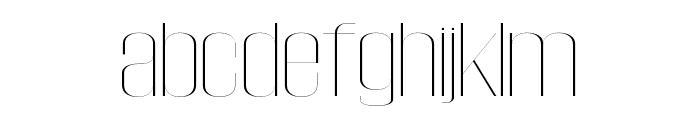 Evina-Thin Font LOWERCASE