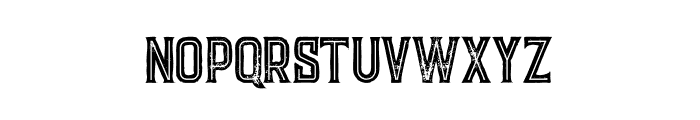 Evolve Inline Grunge Font LOWERCASE