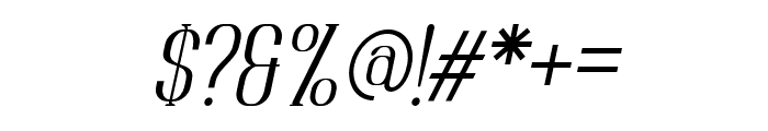FLOREN-Italic Font OTHER CHARS