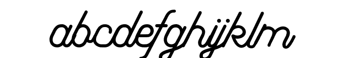 Fabulous Monoline  Font LOWERCASE