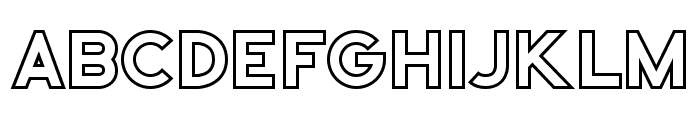 Falco Black Outline Font LOWERCASE