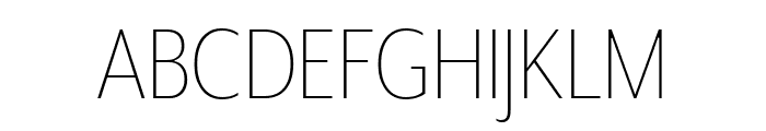 Fervour Sans Ultra Light Font UPPERCASE