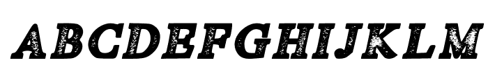 Fiber Stamp Italic Font LOWERCASE