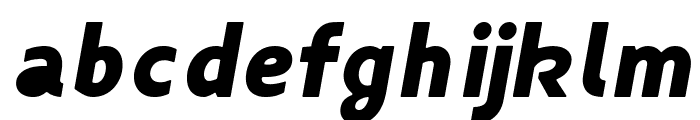 Fibon Neue Black Italic Round Font LOWERCASE