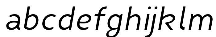 Fibon Neue Italic Round Font LOWERCASE