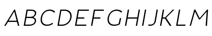 Fibon Neue Light Italic Round 2 Font UPPERCASE