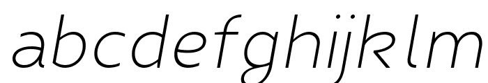 Fibon Neue Light Oblique Font LOWERCASE