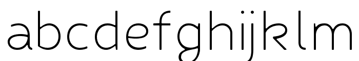 Fibon Neue Light Round 2 Font LOWERCASE