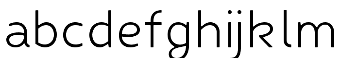 Fibon Neue Light Round Font LOWERCASE