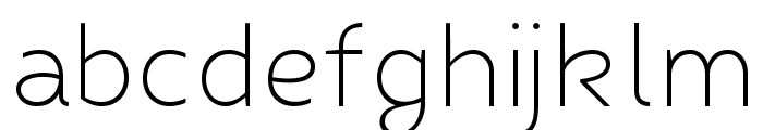 Fibon Neue Light Font LOWERCASE